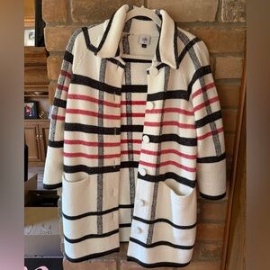 CAbi Black and Red Plaid Jacket